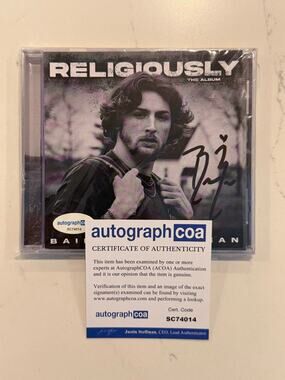 BAILEY ZIMMERMAN RELIGIOUSLY NEW CD SIGNED AUTOGRAPHED ACOA COA